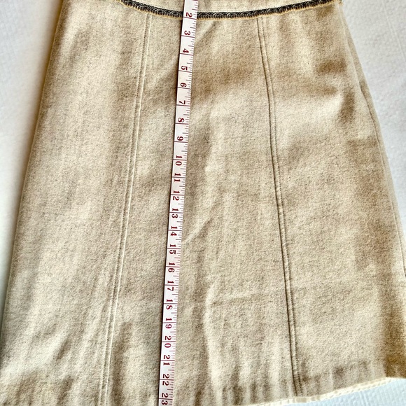 GAP Knee-Length A-Line Skirt Wool Blend Classic Preppy Campus - Picture 4 of 6